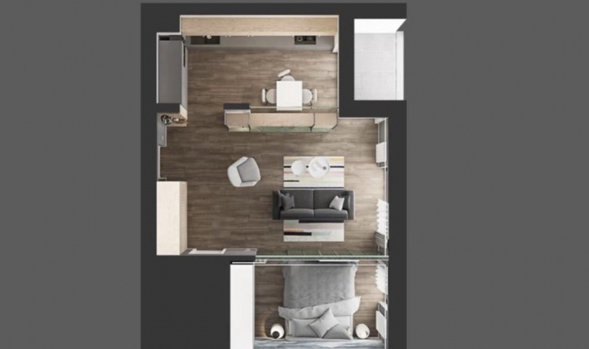 Studio Dublu | Loc de parcare | Cloud 9 Residence 