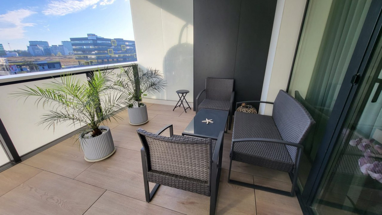 Apartament 2 camere | Cortina North | Terasă mare | Vedere liberă