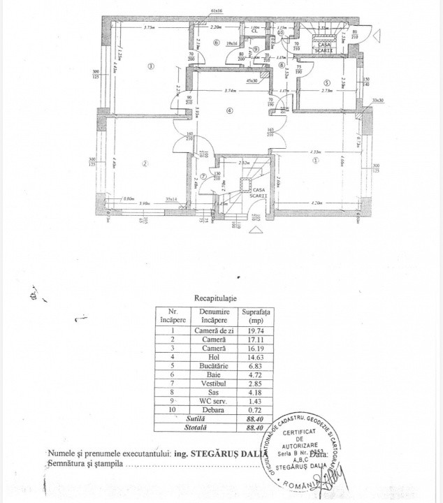 Apartament 3 camere | 2 Boxe pentru depozitare | 88 MP | Primaverii