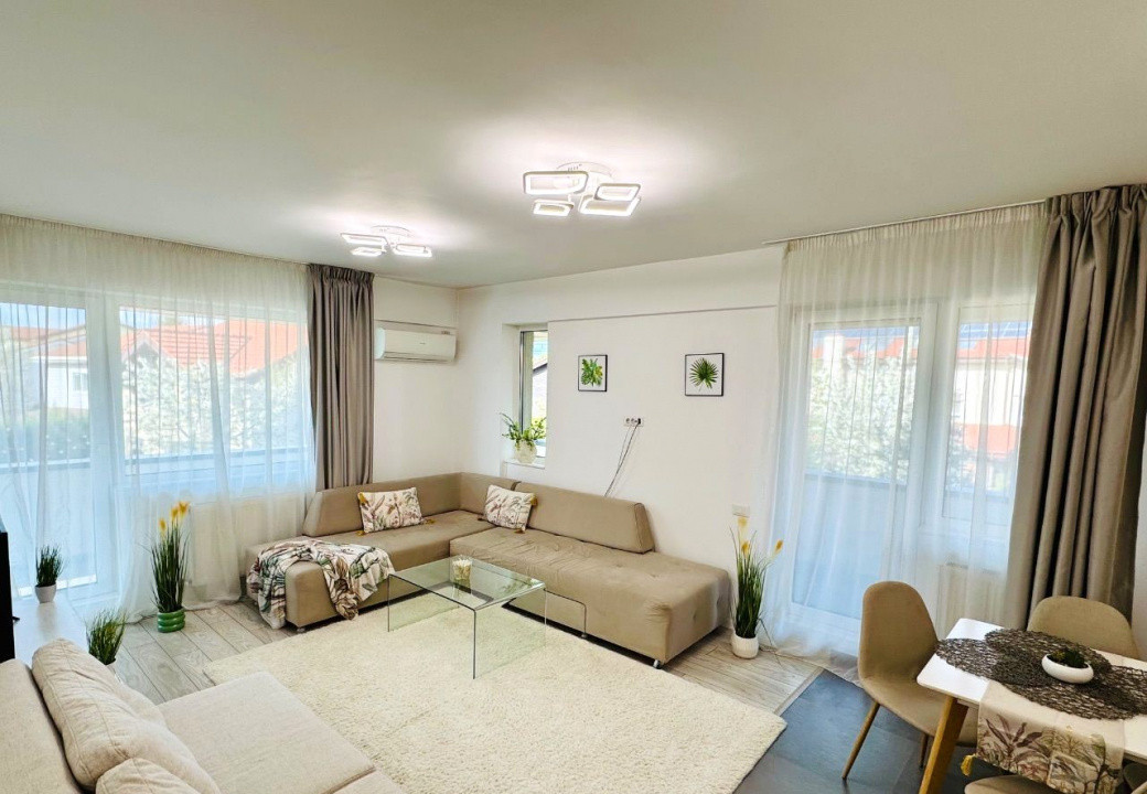 Apartament 3 camere de vânzare – Pipera Plaza | Terasă 30 mp, parcare