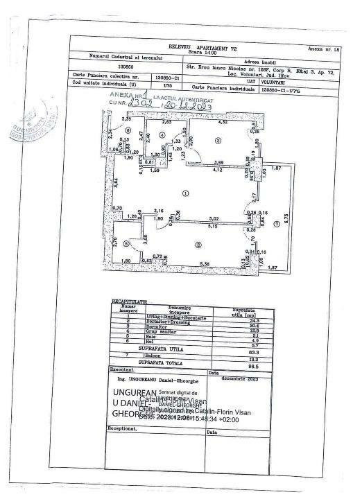 Apartament 3 camere | Prima închiriere, loc parcare | Cortina 126 Iancu Nicolae