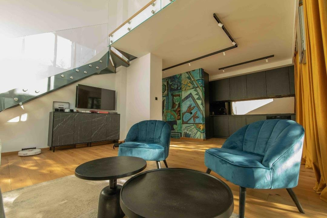 Duplex 2 Camere | Mobilat Lux în Aviației  | Terasă, Grădină & Smart House