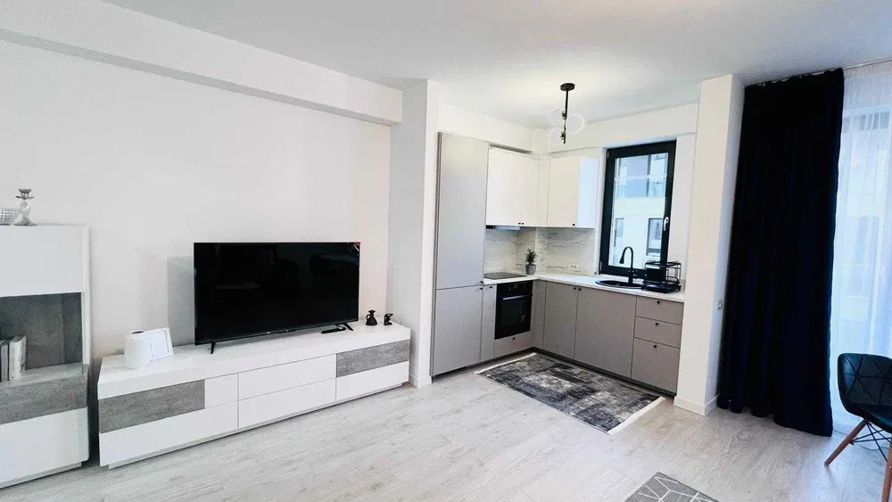 Studio mobilat | Residence 5 Pipera | Balcon | Etaj 2