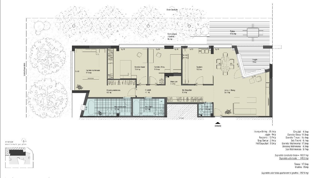Apartament de 4 camere | Gradina 95mp | Parcare |  Zona Iancu Nicolae