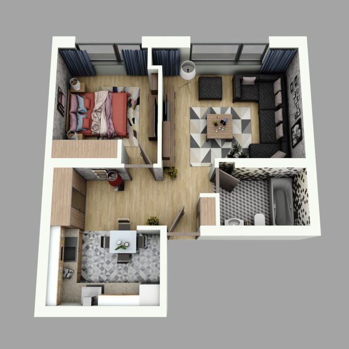 Apartament 2 camere | 4City Residence | Bloc 2019 | Parcare inclusă 