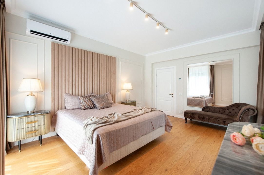 Apartament 4 camere de închiriat Băneasa | 2 Locuri de parcare | Mobilat Lux
