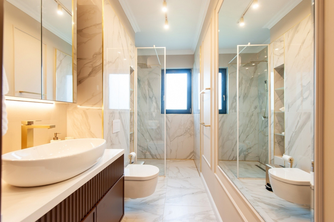 Apartament 4 camere de închiriat Băneasa | 2 Locuri de parcare | Mobilat Lux