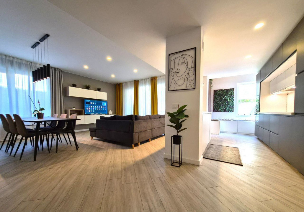 Apartament 3 camere | Curte privată 70 mp | 90 mp utili | Finisaje premium