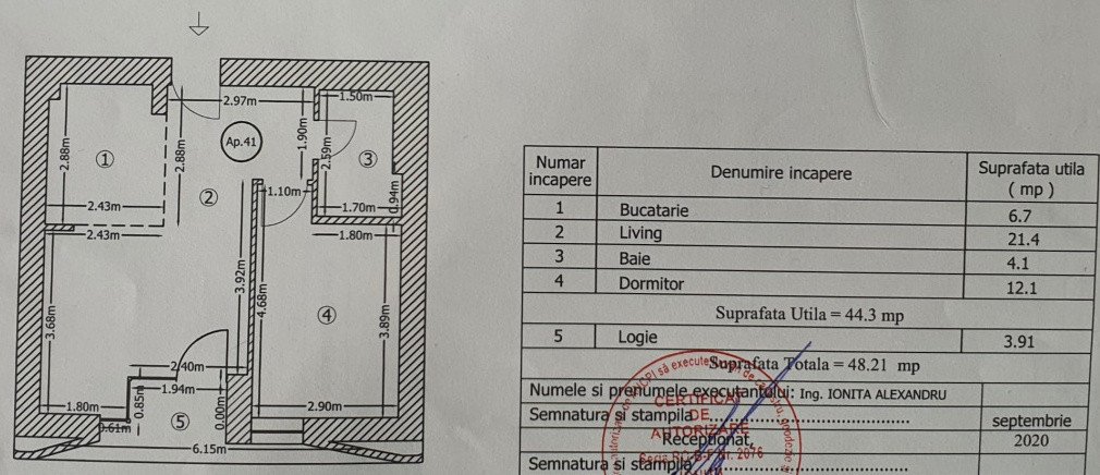 Apartament 2 Camere de Vânzare | 102 The Address | Barbu Văcărescu – Floreasca