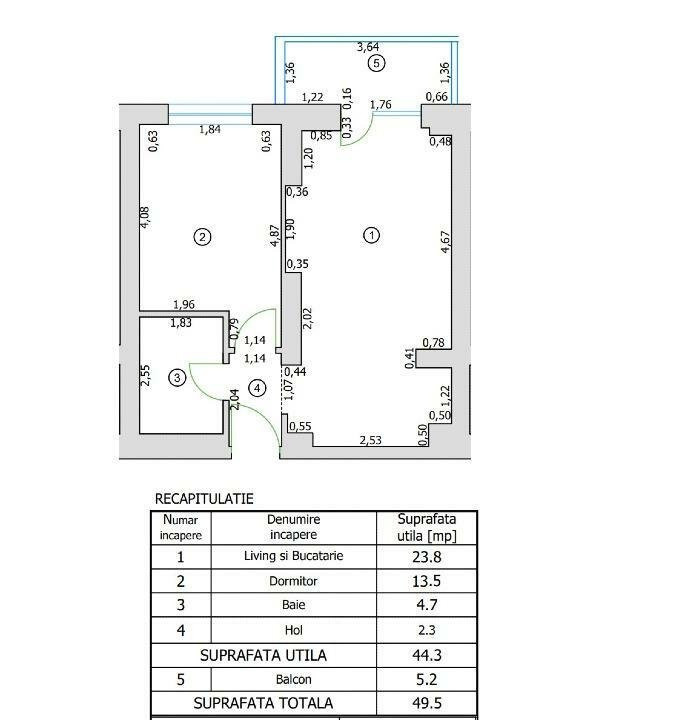 Apartament de 2 camere | Cortina North - Zona Pipera | Nemobilat